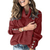 Kristin | Lässiger Rollkragen pullover aus Baumwolle