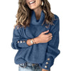 Kristin | Lässiger Rollkragen pullover aus Baumwolle